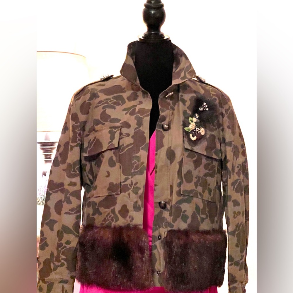 Zara camouflage cotton jacket